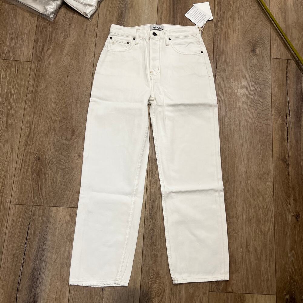 ETICA Women's Tyler Vintage Straight Ankle Jean Size 25 In Vintage White